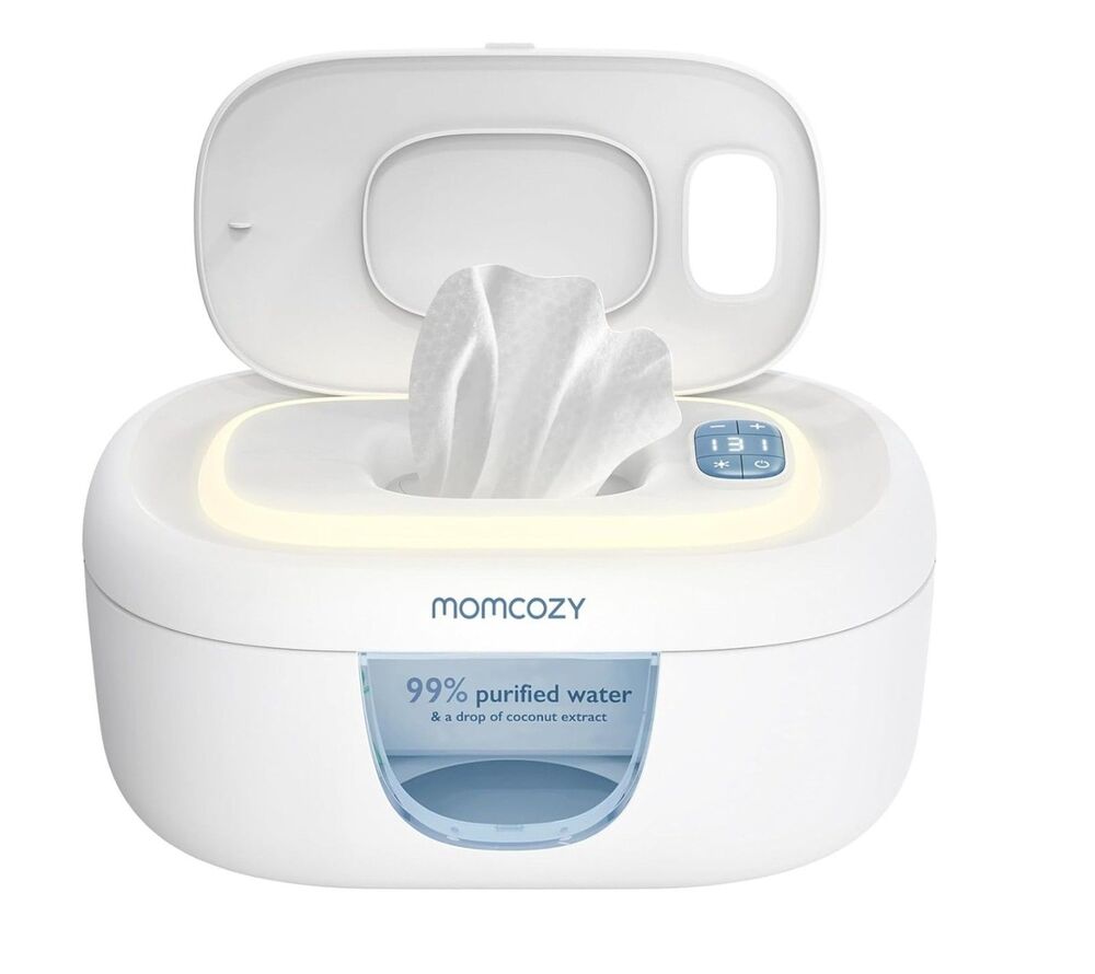 AS-IS.  Momcozy Baby Wipe Warmer Spring Design 4 Modes Temperature Night Light